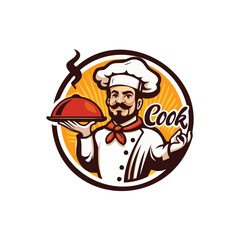 Chef Logo - Professional Culinary Icon with Spatulas