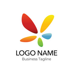 Colorful Logo Abstract Design Business