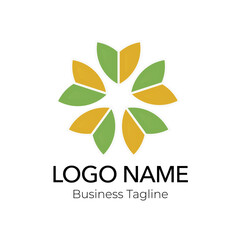 Logo Green Abstract Vector Business Design Template