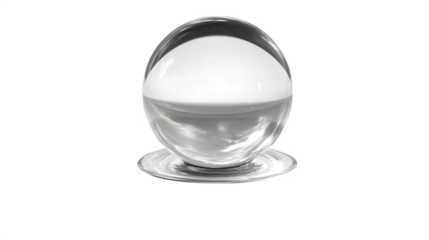 floating orb above shadow base, spiritual presence icon, transparent background