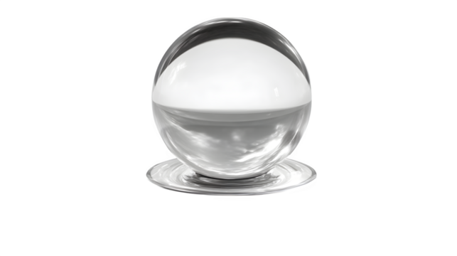 floating orb above shadow base, spiritual presence icon, transparent background