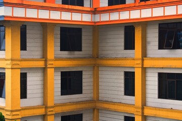 facade of an old building