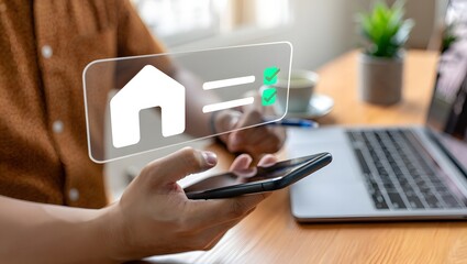 Online home property management and real estate service with mobile app