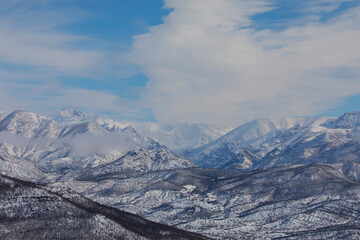 Fototapeta premium The mountains within the borders of Tunceli province extend in the west-east direction as an extension of the Eastern Taurus Mountains.