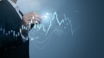 Finance and investment business growth arrow graph. Interest rates and dividends, investment returns, income, retirement Compensation fund, investment, dividend tax, Fixed Deposit, Savings, Stocks.