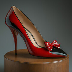 Scarlet Bow Stilettos