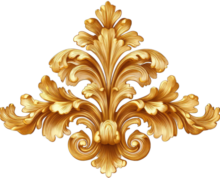 Ornate gold decorative flourish