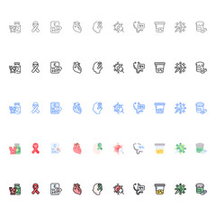 Health & Awareness Icons Sheet