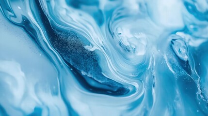 Liquid mercury abstract background iridescent blue and silver swirls high contrast lighting futuristic luxury aesthetic no recognizable symbols