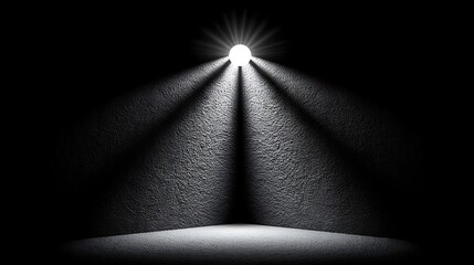 Angular shadow overlays rotating slowly over textured canvas