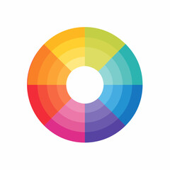 Obraz premium A smooth gradient shifting through three retro decades’ colors.