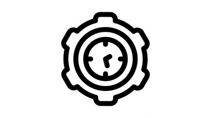 efficiency minimalist stroke animation