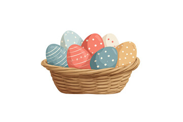 Easter eggs in a basket (1)
