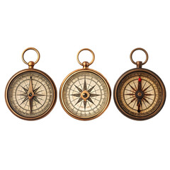 compass on a white background