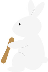 한가위 방아찧는 토끼 © 지윤 임