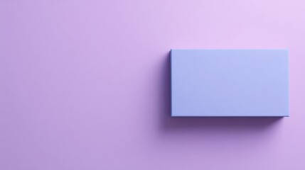 Fototapeta premium Minimalist Box on Purple: A clean and simple image features a single, perfectly positioned box against a seamless, gradient purple background.