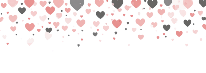 Abstract heart pattern on black background (1)