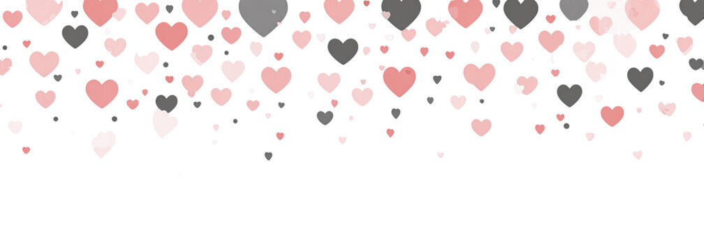 Abstract heart pattern on black background (1) - Powered by Adobe