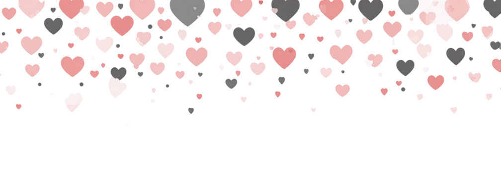 Abstract heart pattern on black background (1)