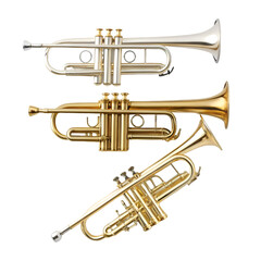 Fototapeta premium trumpet isolated on white background
