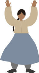 Fototapeta premium 한복입은 캐릭터