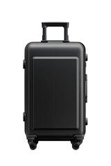 Black hard-shell suitcase, upright