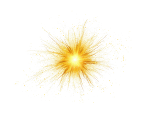 Radiating explosion of light