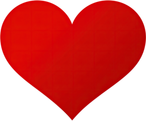 Simple red heart shape (2)