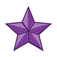 Obraz premium Purple star graphic (1)