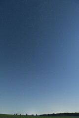 Night Sky with Stars and Milky Way in the Background