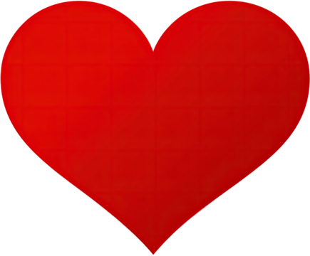 Simple red heart shape (2)
