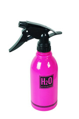 Fototapeta premium Hot pink plastic water spray bottle isolated on white background