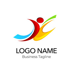 Olympic Sport Competition Logo Design Template