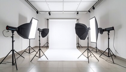 Professional Photography Studio Setup: Ready for a photoshoot