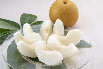 日本の新鮮で甘い梨