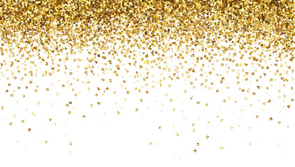 Gold glitter confetti on black background (1)