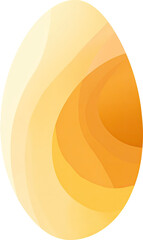 Abstract oval shape with smooth gradients