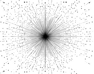 Abstract explosion in space