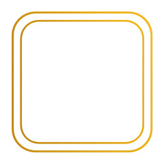 Gold frame, square shape