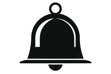 Simple shows a classic black bell with a clean white background