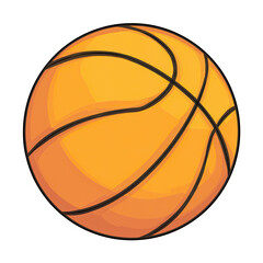 Fototapeta premium Orange basketball graphic