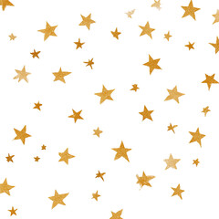 Scattered golden stars on black