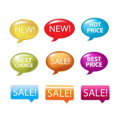 Sale Badge Store Shopping Vector Design Collection