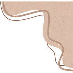 Abstract beige background with wavy lines and textured paper effect creating calm design