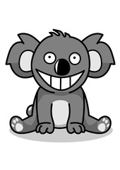 illustration of a sitting koala