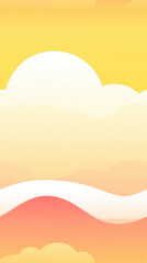 Light background in yellow-orange shades for soft design