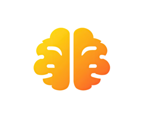 Colorful brain icon
