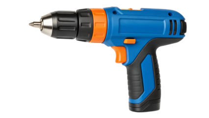 Cordless Screwdriver, Blue and Orange Design, Powerful and Ergonomic Grip