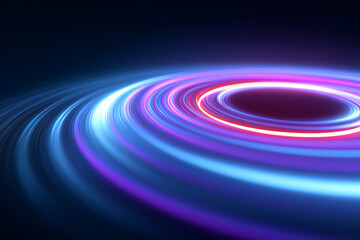 Naklejka premium Neon Spiral