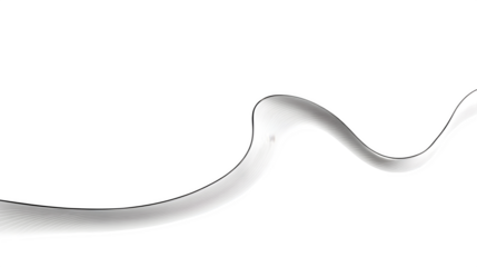line forming a gentle S-curve, symbol of energy flow, white background